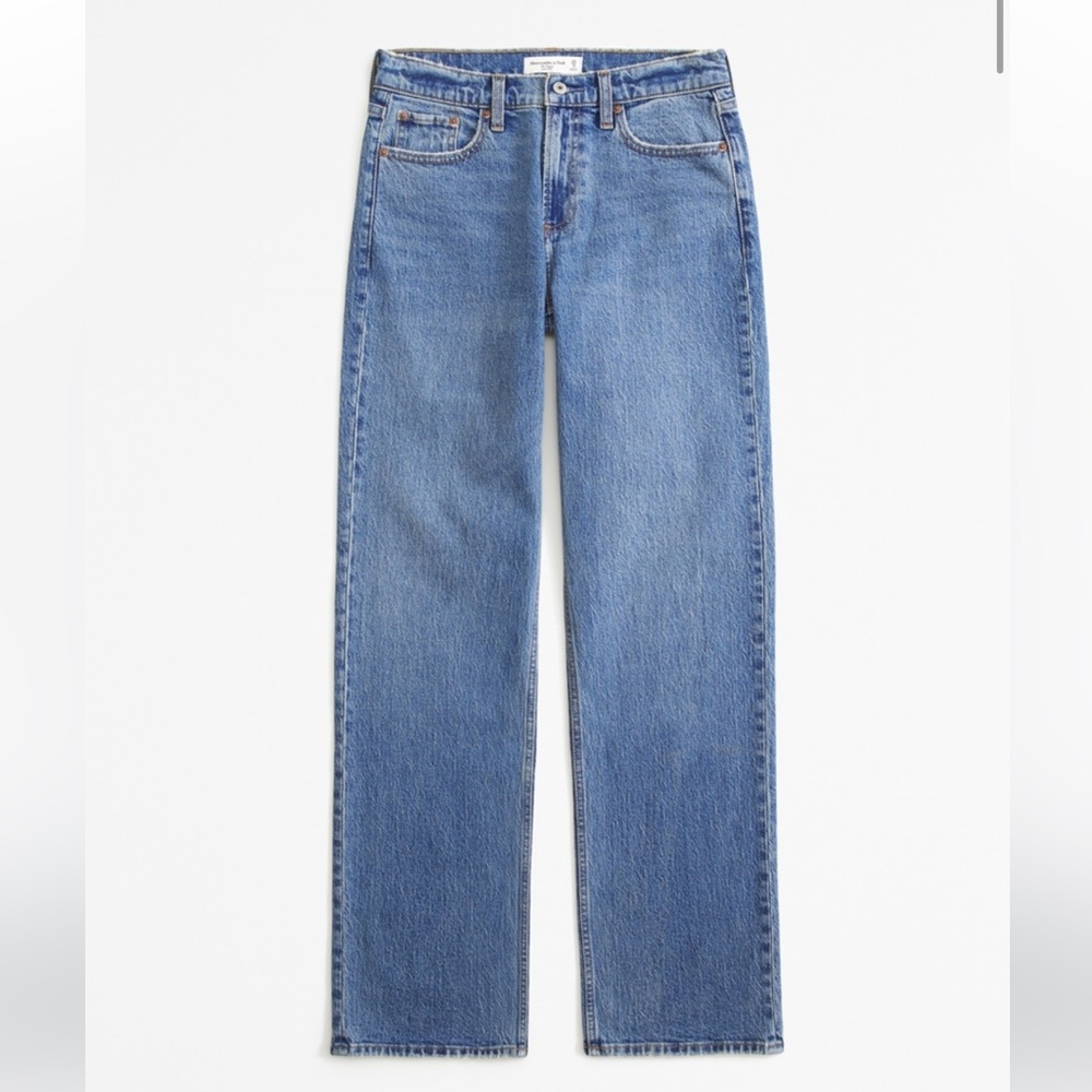 Abercrombie low rise baggy jeans